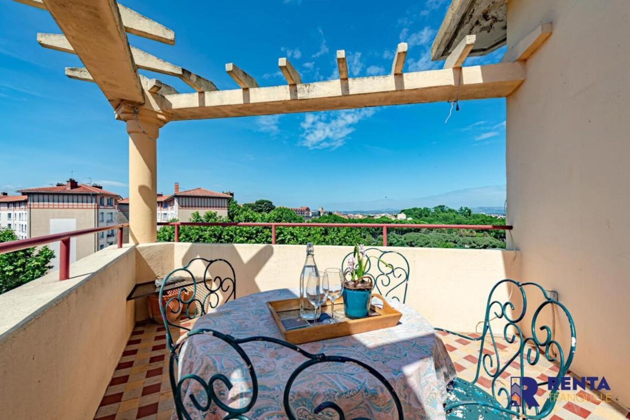 Appartement Sous le signe de l'art déco Vue magnifique à Perpignan Extérieur photo